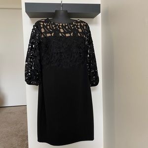 Lauren by Ralph Lauren Illusion Sleeve Cocktail Dress Size 14